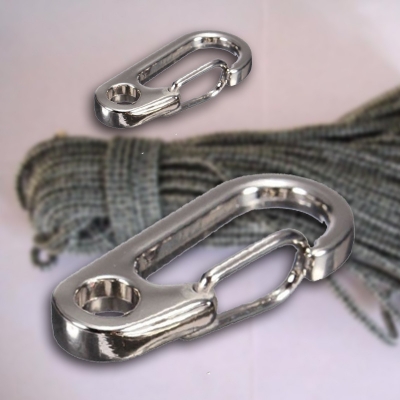 Picture of Multi functional Key chain Survival Outdoor Mini Hang Buckle Quick draw Key Chain Stainless Steel D Type