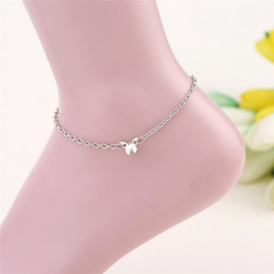 Picture of Modern female Anklets Bracelets gold Color chain butterfly Leg simple Bracelets Anklet Foot Chain For Female Wedding Gifts