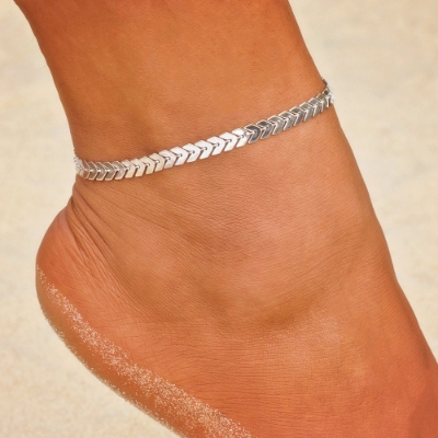 Picture of Women Arrow Ankle Bracelet Sandal Barefoot Beach Foot Chain Anklet Jewelry Summer Beach Chain Beach Charms Womens Jewellery