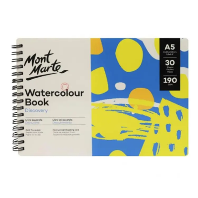 Picture of Mont marte watercolor book a5 size (30 sheets)