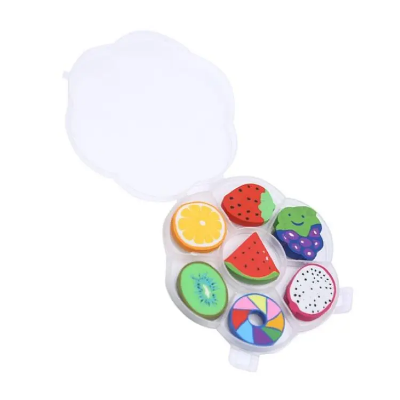 Picture of Fruit Shape Eraser-7 Piece Box