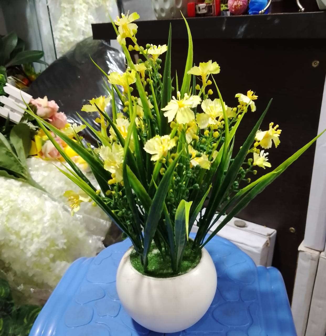 Picture of Artificial Plastic Plant Wild  Flower   With Tob - Home Decoration Item - Home Decoration Item