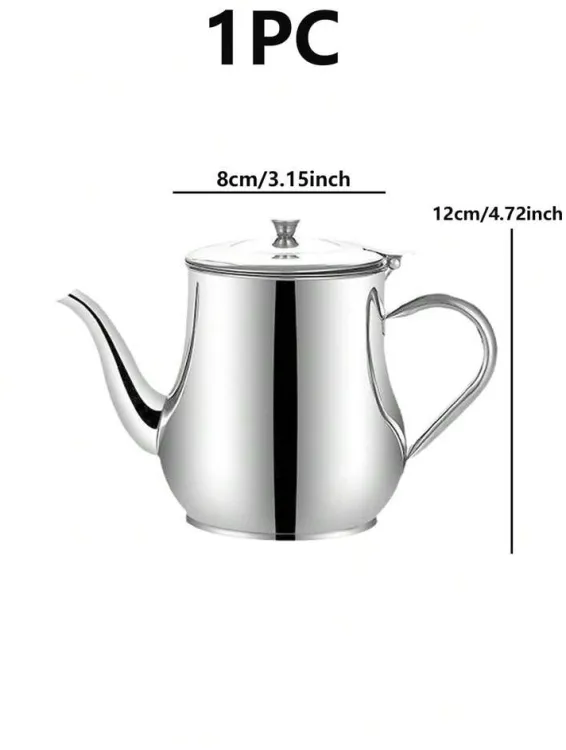 Picture of Filter Cooking Oil Pot Kitchen Large Capacity 410ml Stainless Steel Oil Strainer Pot Container Jug Storage Can
