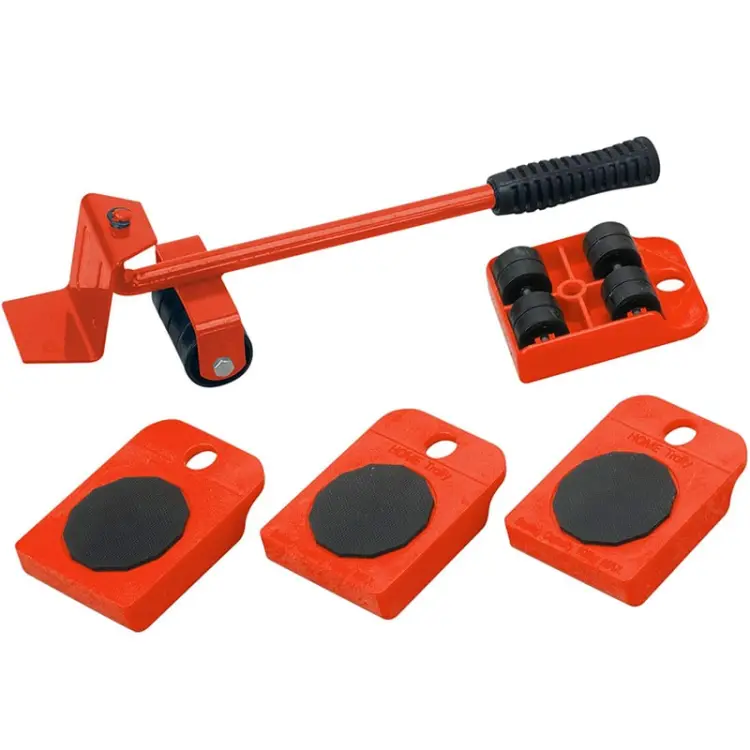 Picture of 5 Piece Furniture Moving Heavy Hand Tool Set Furniture Lifter Mover for Sofa Bed Cabinet Wheel Bar + Mover Roller Transport