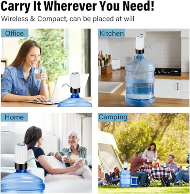 Picture of 19 Liter Bpitol Automatic Water Bottle Switch Dispenser for Kitchen Office Living Room Water Bottle Pump Dispenser USB Charging Drinking Water Pump