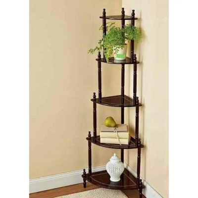Picture of 5 Layer Shelve Rack Corner Table Display Furniture Decorative Foldable Shelf Finish DIY