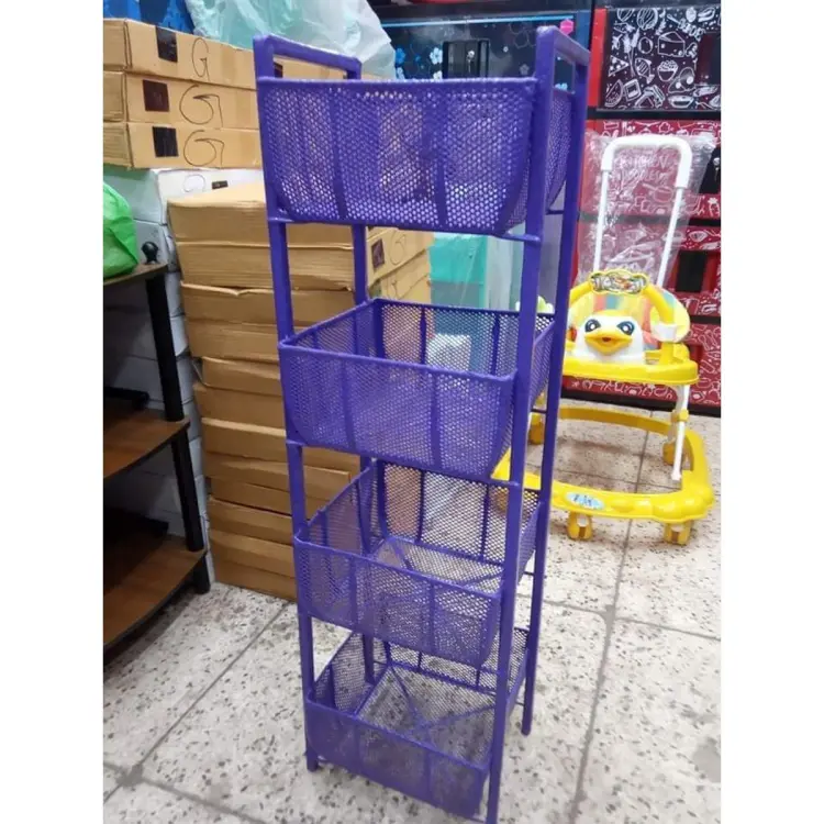 Picture of 4-Layer Metal Vegetable Basket - Efficient Storage For Your Kitchen Essentials - Keeping Everything Organized