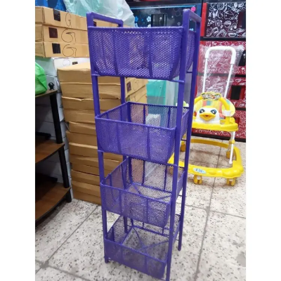 Picture of 4-Layer Metal Vegetable Basket - Efficient Storage For Your Kitchen Essentials - Keeping Everything Organized