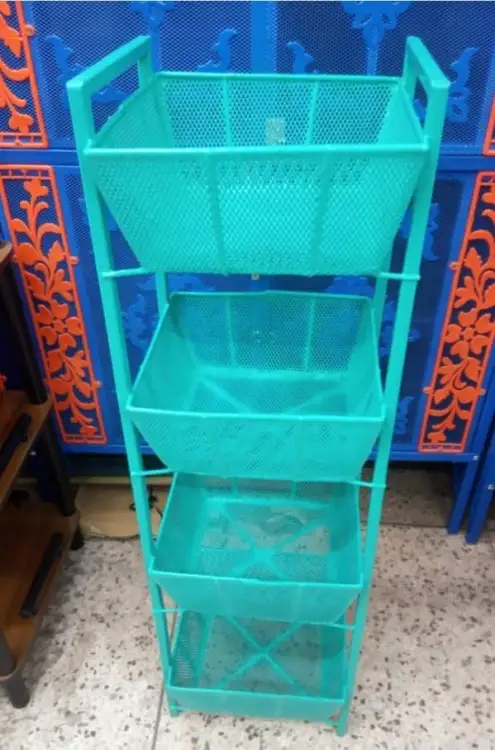 Picture of 4-Layer Metal Vegetable Basket - Efficient Storage For Your Kitchen Essentials - Keeping Everything Organized