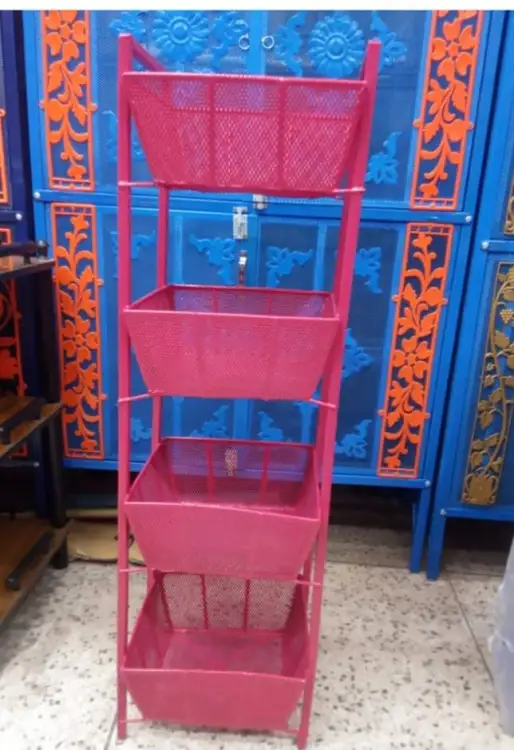 Picture of 4-Layer Metal Vegetable Basket - Efficient Storage For Your Kitchen Essentials - Keeping Everything Organized