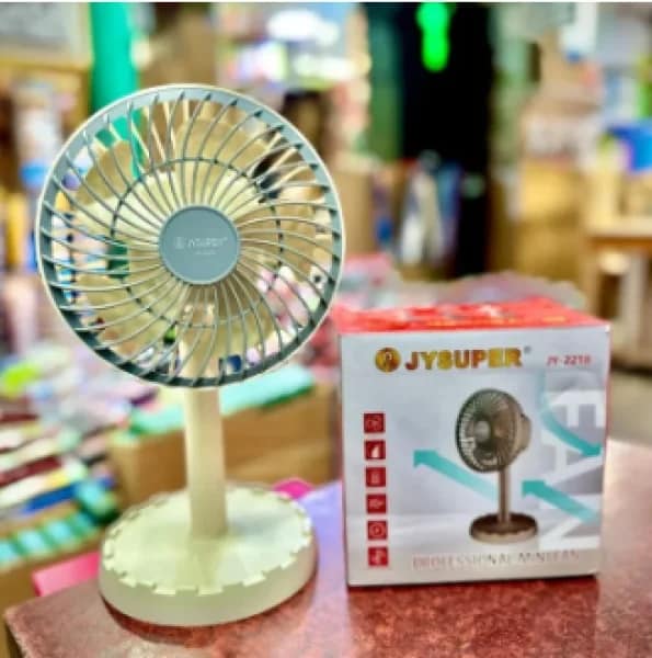 Picture of Joy Super JY-2218 Professional Rechargeable Portable Mini Table Fan