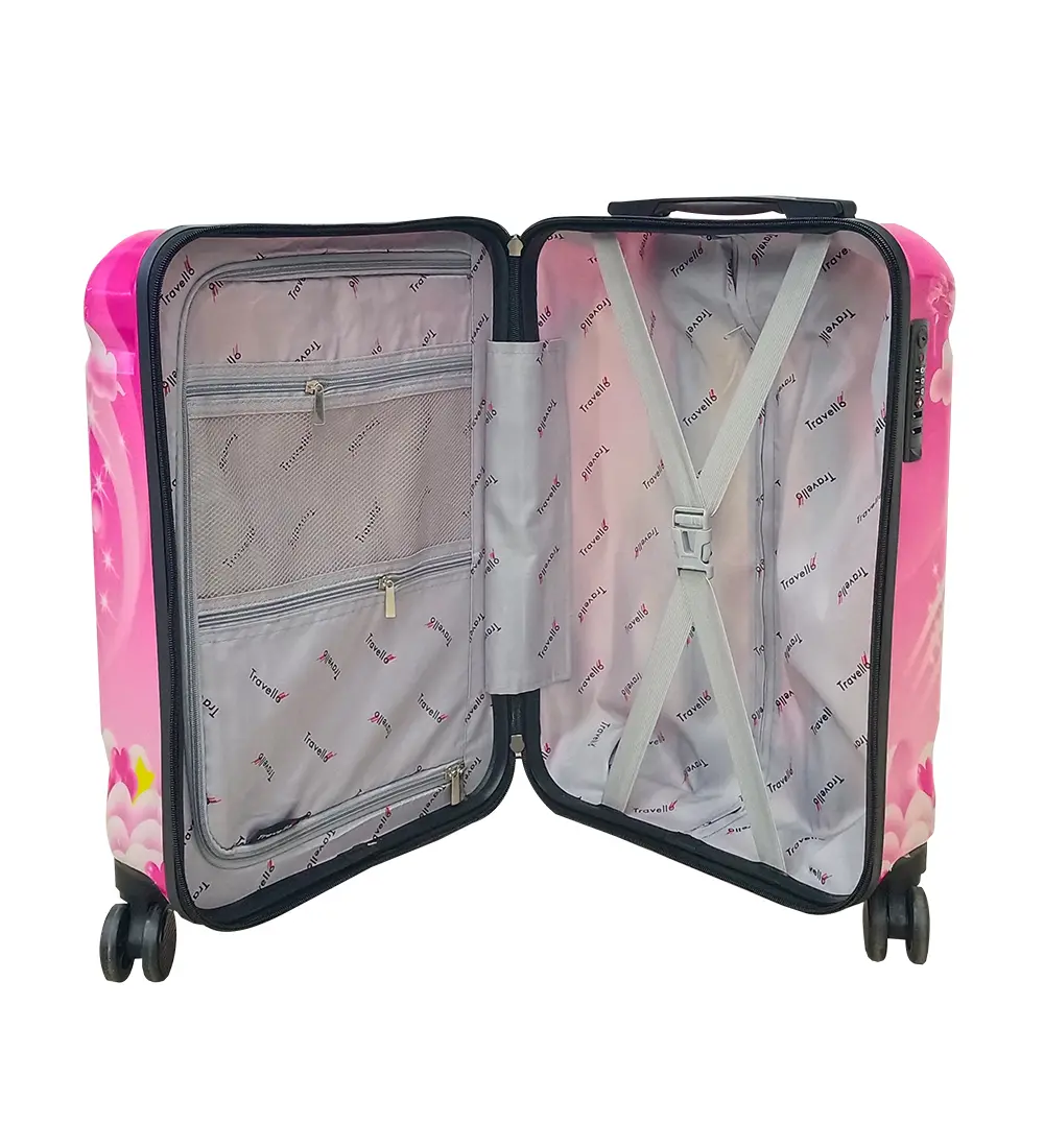 Picture of Travello Barbie 500mm 20" Unbreakable Body More Capacity Water Resistant Aluminum PLain Luggage/Trolley/Hardtop Barbie