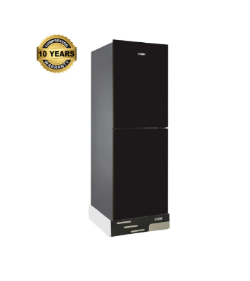 Buy VISION Glass Door Refrigerator RE-238 Liter Black Bottom Mount at Best Price in Bangladesh