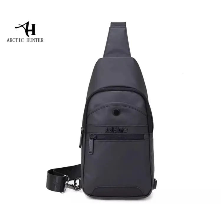 Picture of Arctic Hunter Brand Casual Black Chest Bag Male Waterproof Messenger Bags