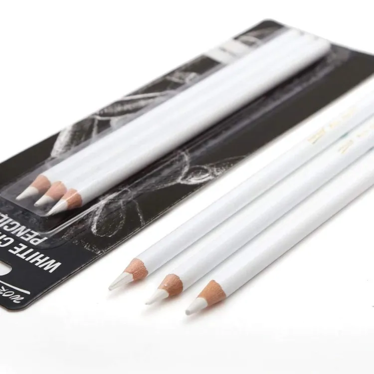 Picture of White Charcoal Pencil 1,2 And 3 Pcs