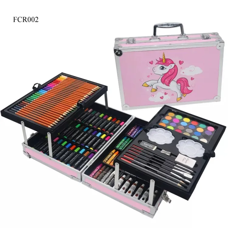 Picture of 145-Piece Art Set Art for Drawing, Painting Great Gift for Children , for students, and Artists Unicorn)