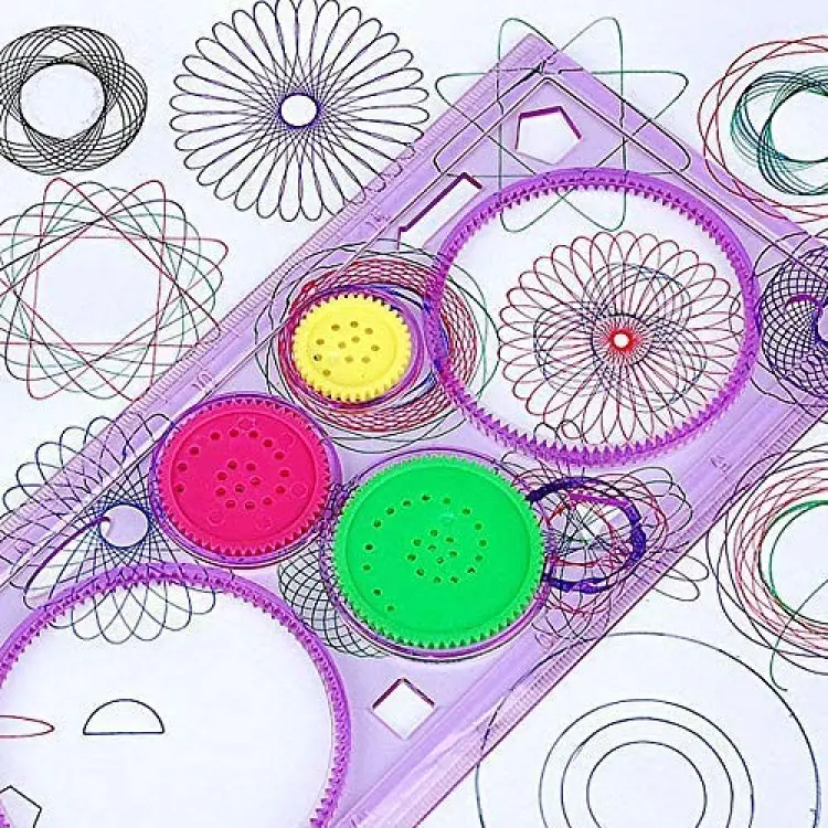 Picture of Designer Ruler/Scale, Art & Craft Sets School Stationery Multicolour (Set of 1)