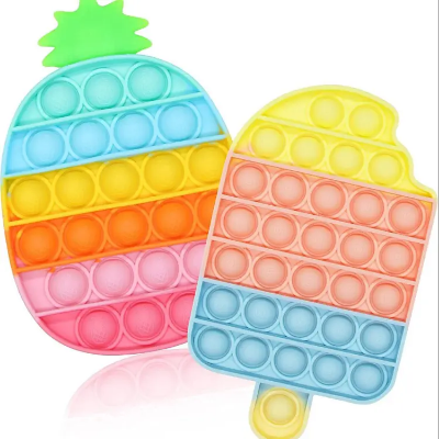 Picture of Jugutoz Silicone Sensory Fidget Toy, Autism Special Needs, Stress Relief Toy (Pineapple and Ice Cream Shape Fidget Toy) 1 Pack - baby car