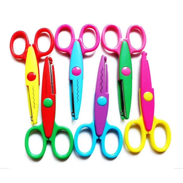 Picture of Zig Zag Scissor for DIY Craft Work, Project Work, Border Making and Scrapbooking, Multicolor, Designer Shape Scissor Pack (Set of 6, Multicolor)