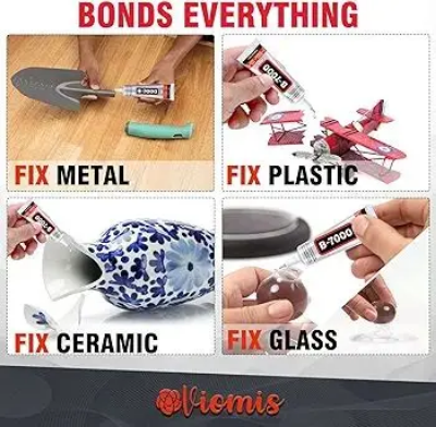 Picture of B6000 Glue 1PCS 110ml/3.7oz, Clear Craft Glue for Jewelry, B6000 Adhesive for Rhinestone Bead, Super Glue with Precision Tips for Cloth Shoe Fabric Cell Phone Screen Repair Metal Stone Nail Art