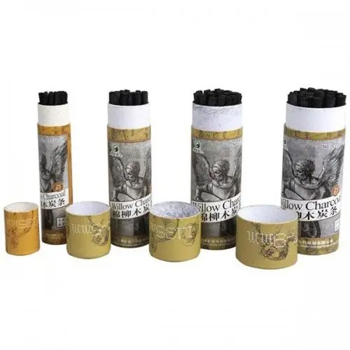 Picture of Maries Charcoal Strip Cotton Willow Carbon Rod Art Special Soft Charcoal Sketch Pencil Supplies For Practice