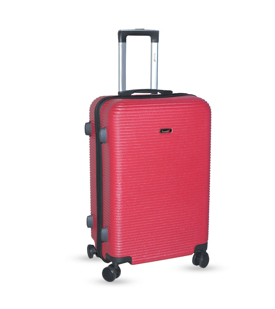 Picture of Travello Traveling 600mm (24") Unbreakable Body More Capacity Water Resistant Aluminum Luggage Red