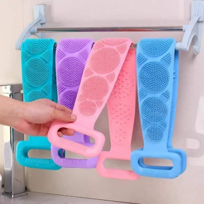 Picture of Silicone Brushes Bath Towels Rubbing Back Mud Peeling Body Massage Shower