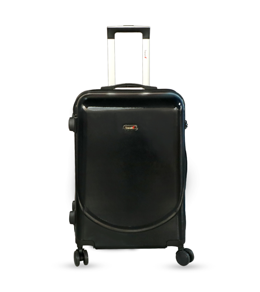 Picture of Travello 24" Black Plain Unbreakable Body More Capacity Water Resistant Aluminum Luggage