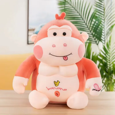 Picture of Huggable Cartoon Plush Toys Monkey Stuffed Soft Gorilla Animal Dolls for Kids Gifts