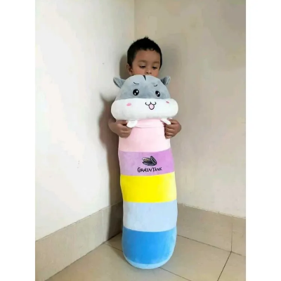 Picture of Long Colorful Cute Cat Plush Stuffed Sleeping Bed Pillow