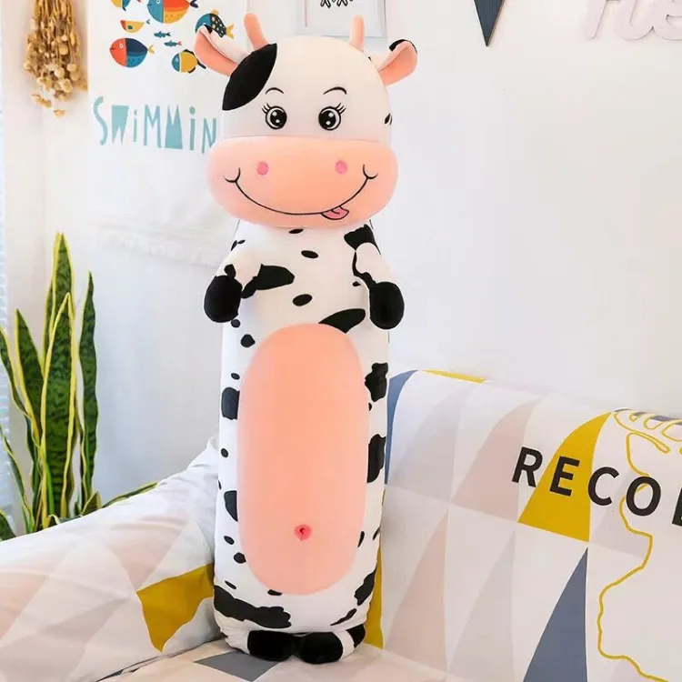 Picture of Long Colorful Cute Cat Plush Stuffed Sleeping Bed Pillow