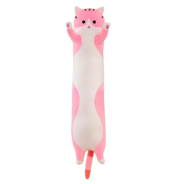 Picture of Cat Cushion Body Pillow Cartoon Stuffed Animals Cat Plush Soft Doll Pillows Gifts for Kids