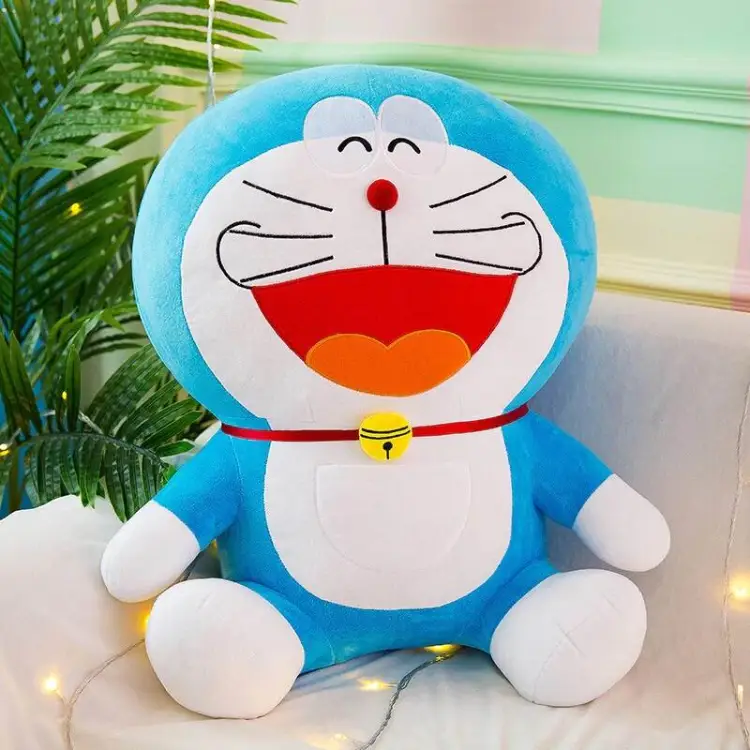 Picture of Doraemon Plush dolls soft Stuffed Animal Fluffy Blue Fat Cat Juguetes Lovely Toys Pillow Child girl Gift Home décor