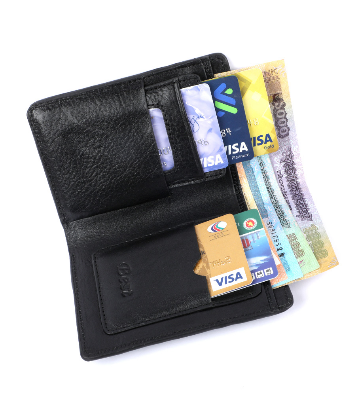 Buy Black 100% Leather Wallet For Men's - Money Bag With Special Box at Best Price In Bangladesh