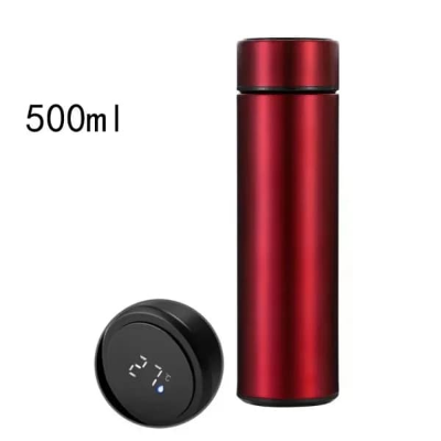 Picture of Smart Thermos Flasks Stainless Steel Tumbler Insulated Water Bottle Cute Coffee , Milk Thermos Cup Led Touch Display Temperature Vacuum Flasks Drinkware Smart Hot Water Bottle