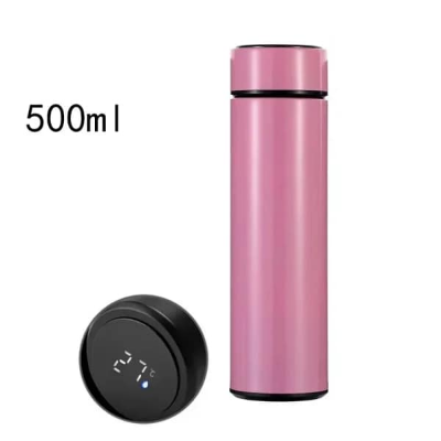 Picture of Smart Thermos Flasks Stainless Steel Tumbler Insulated Water Bottle Cute Coffee , Milk Thermos Cup Led Touch Display Temperature Vacuum Flasks Drinkware Smart Hot Water Bottle
