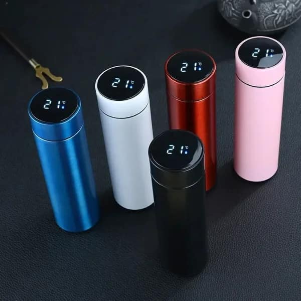 Picture of Smart Thermos Flasks Stainless Steel Tumbler Insulated Water Bottle Cute Coffee , Milk Thermos Cup Led Touch Display Temperature Vacuum Flasks Drinkware Smart Hot Water Bottle