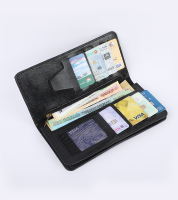 Buy Black Executive Genuine Leather Long Wallet at Best Price In Bangladesh