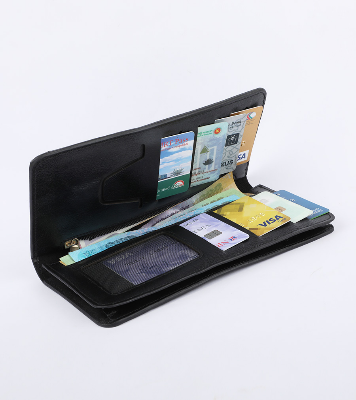 Buy Black Executive Genuine Leather Long Wallet at Best Price In Bangladesh