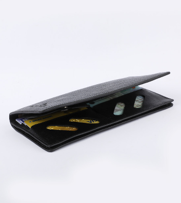 Buy Black Executive Genuine Leather Long Wallet at Best Price In Bangladesh