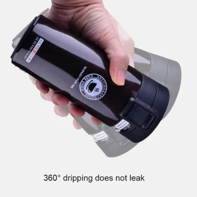 Picture of New Double Wall Vacuum Insulated Stainless Steel Tea Coffee Mug Thermos Flask Travel Mug Tumbler with Flip Lid Mesh Filter Hot and Cold for 4-6 Hours-Best Gadgets