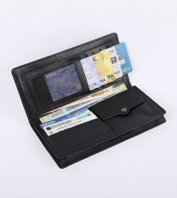 Buy Black Executive Genuine Leather Long Wallet at Best Price In Bangladesh