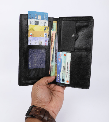 Buy Black Executive Genuine Leather Long Wallet at Best Price In Bangladesh