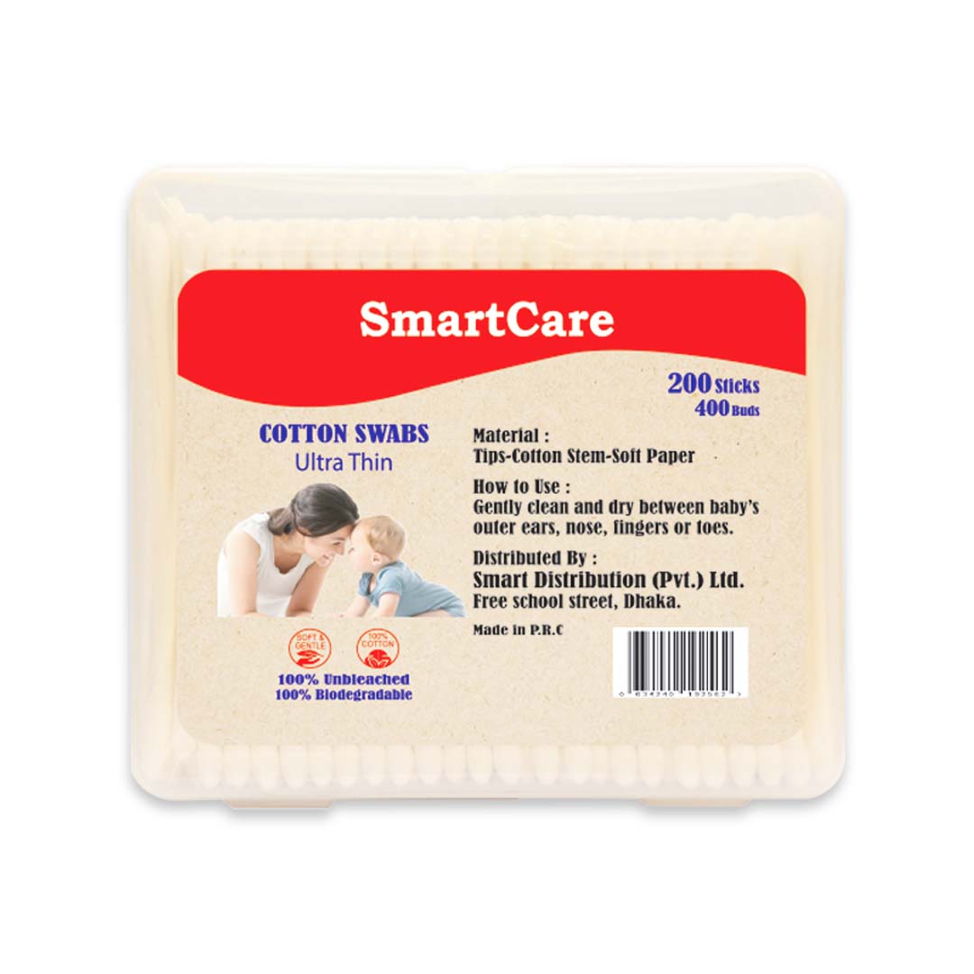Picture of Smart Care Baby Thin Cotton Bud - 200 Pcs