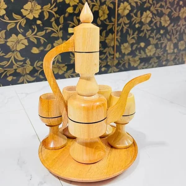 Picture of Wooden Kettle Set 4 pcs
