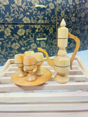 Picture of Wooden Kettle Set 4 pcs