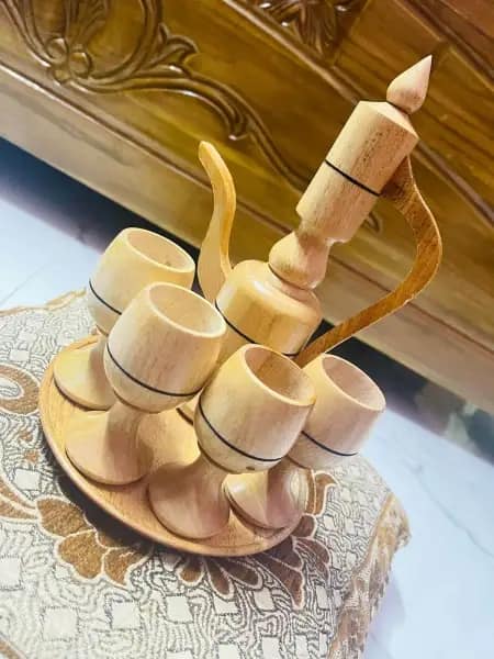 Picture of Wooden Kettle Set 4 pcs