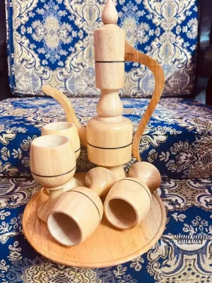 Picture of Wooden Kettle Set 4 pcs
