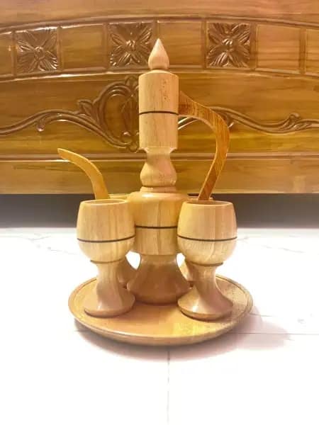 Picture of Wooden Kettle Set 4 pcs