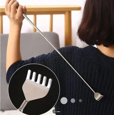 Picture of 1 Pc Adjustable Back Scratcher Stainless Steel Back Telescopic Portable Extendable Claw Extender Tickle Stick Massage Tool